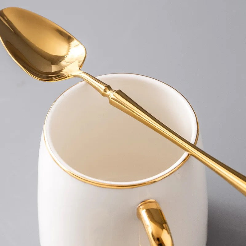 24-piece Luxury Cutlery Set | Fine-Dine Stainless Steel | Gold | Silver - Image 9