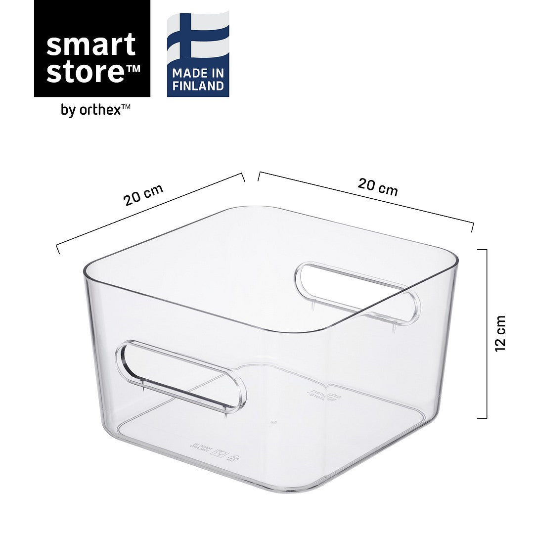 Compact Clear Square Storage Container - Image 6