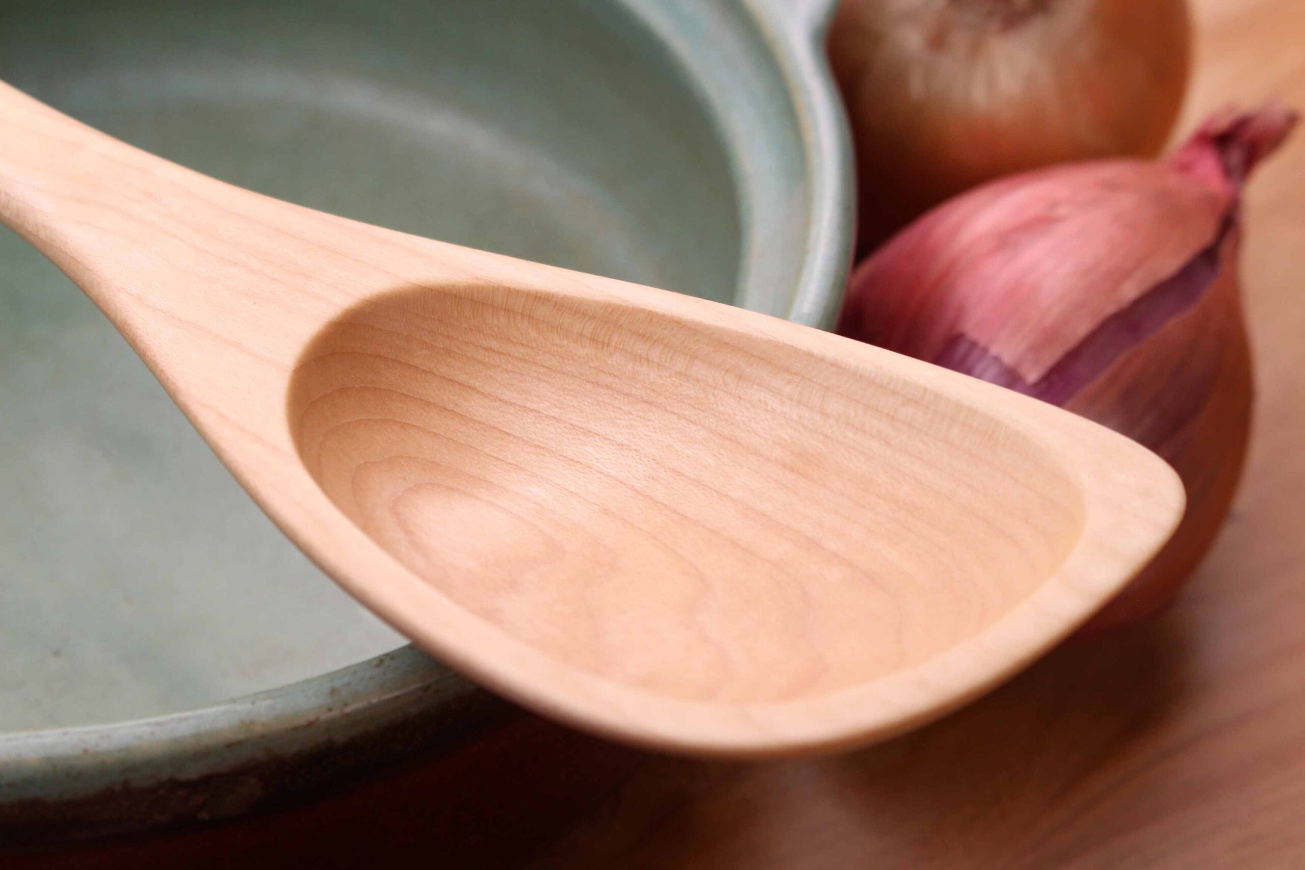 Hybrid wooden roux spoon spatula spoon hand made from Walnut , Cherry, or Maple wood - Image 8