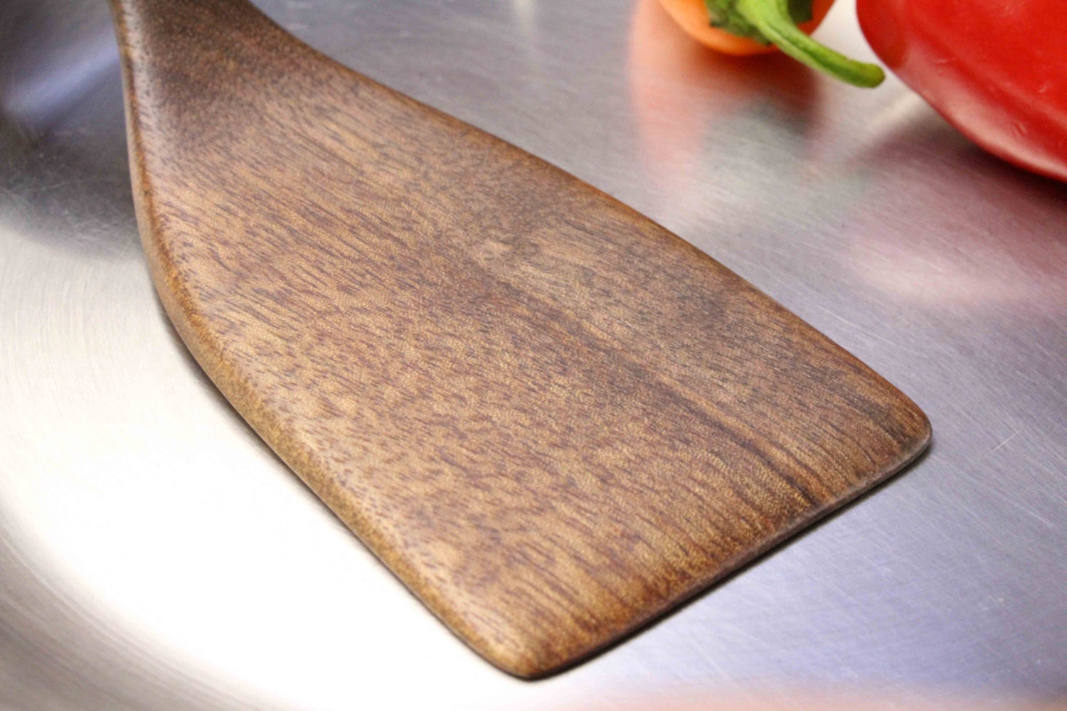 Wooden spatula kitchen cooking utensil handmade of Walnut wood - Image 3