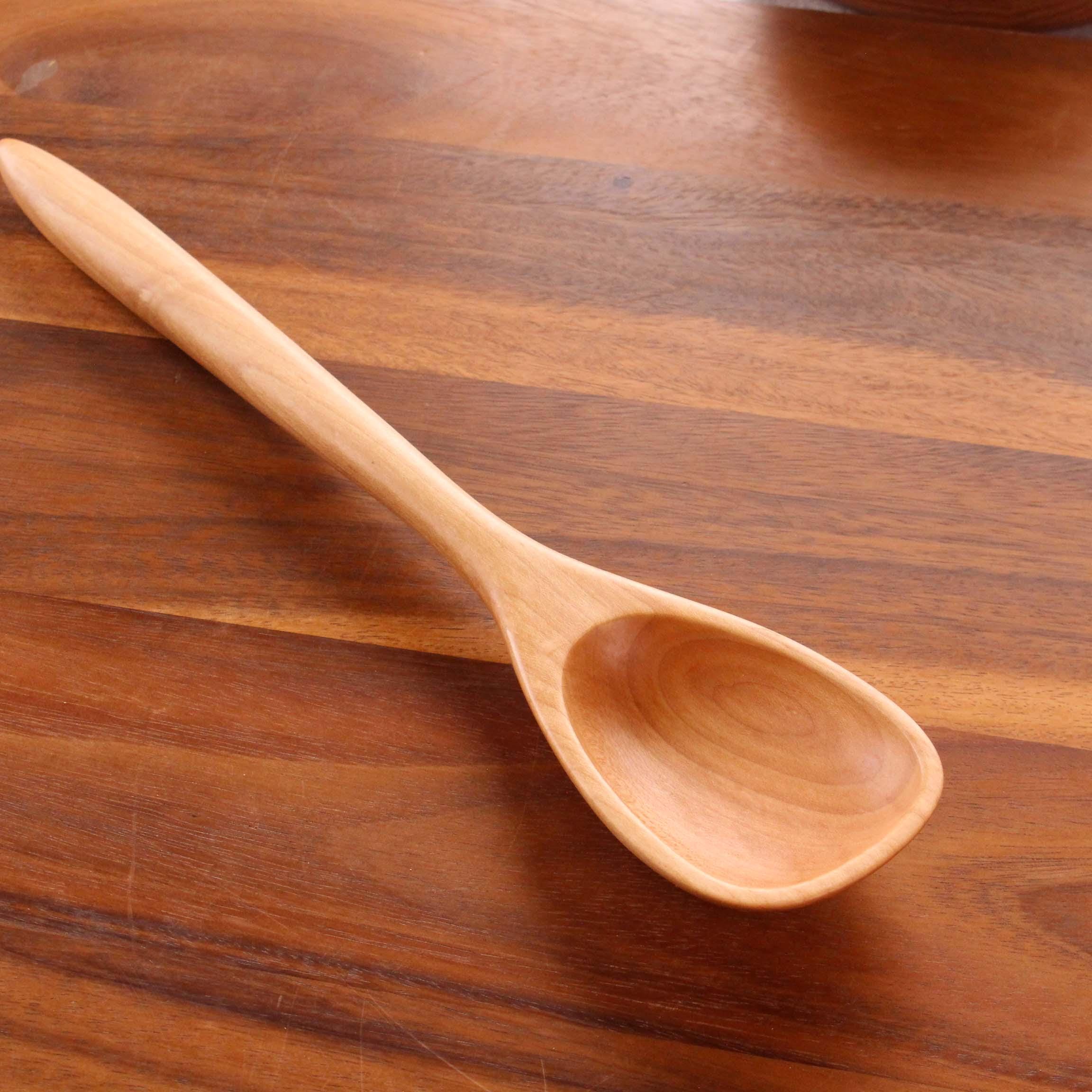 14 and 12 inch handmade wooden treenware spoon for all kinds of jobs in the kitchen - Image 10